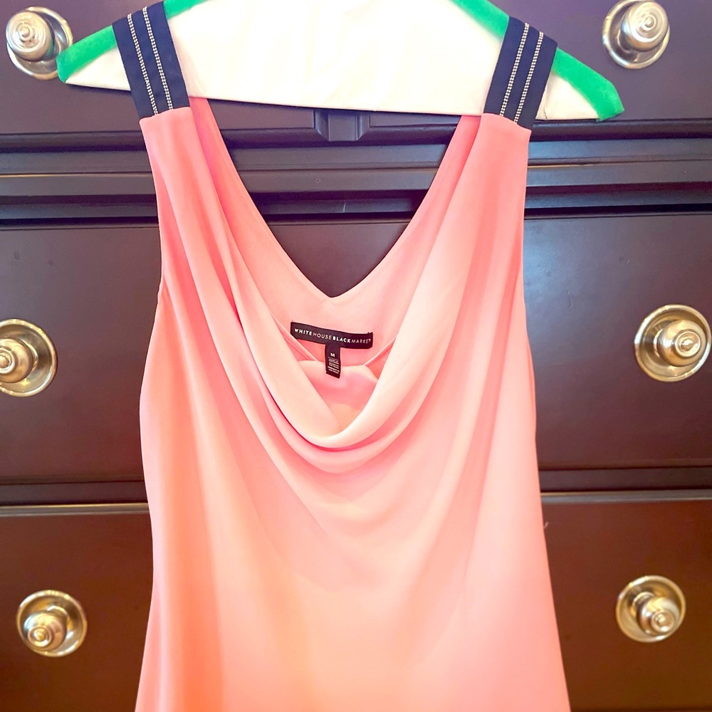 Loose fitting blouse tank top